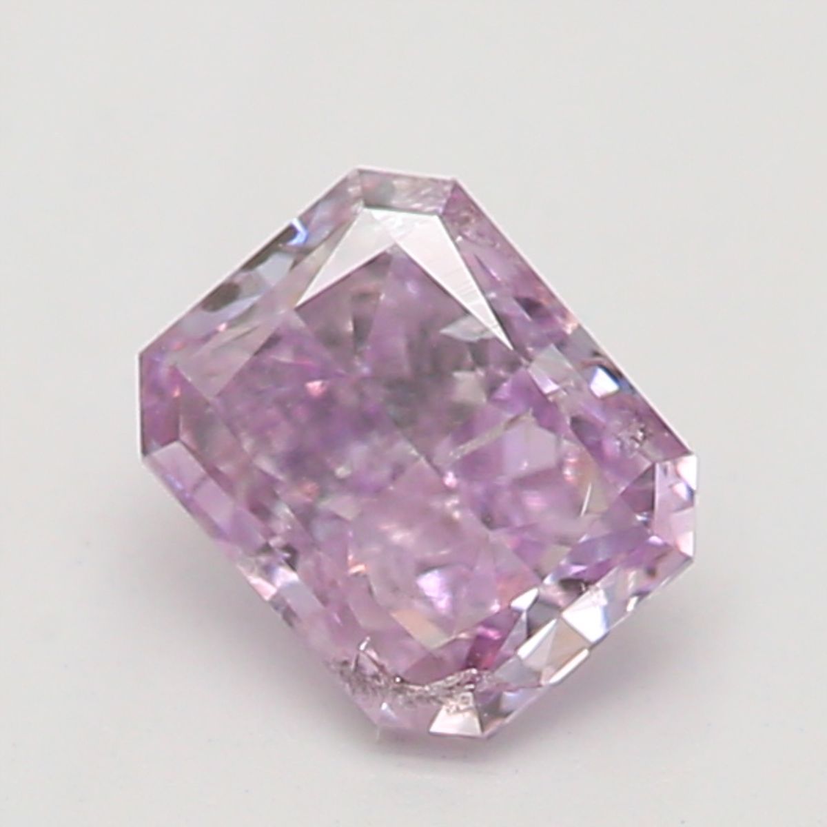Radiant Fancy Pinkish Purple Natural Diamond 0.25ct I2 loose diamond