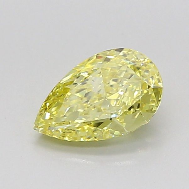 Pear Fancy Yellow Lab-grown Diamond 0.76ct VS1 loose diamond