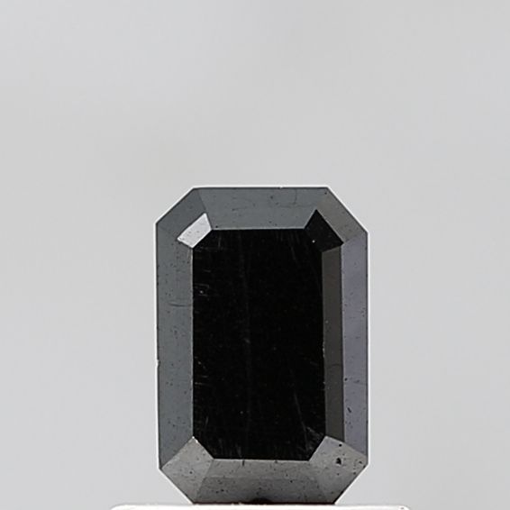 Emerald Black Natural Diamond 0.88ct VVS2 loose diamond