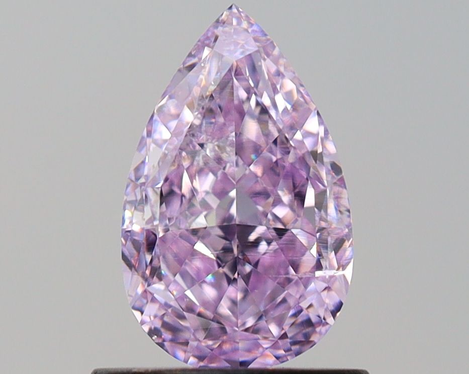 Pear Fancy Intense Pinkish Purple Natural Diamond 1.01ct I1 loose diamond