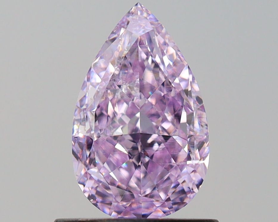 Pear Fancy Intense Pinkish Purple Natural Diamond 1.01ct I1 loose diamond