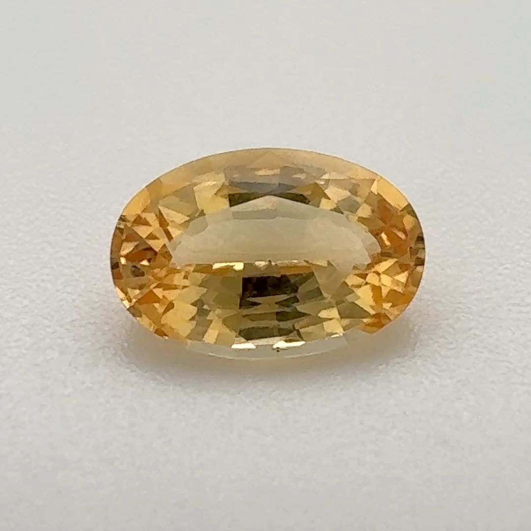 Oval Orange Topaz 1.065ct loose gemstone