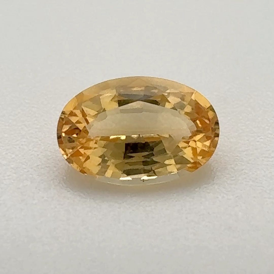 Oval Orange Topaz 1.065ct loose gemstone