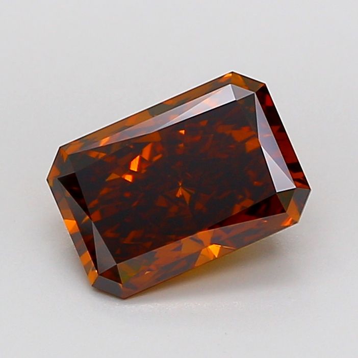 Radiant Fancy Deep Orange Lab-grown Diamond 2.22ct VVS2 loose diamond
