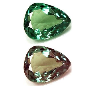 Pear Green Alexandrite 0.61ct loose gemstone