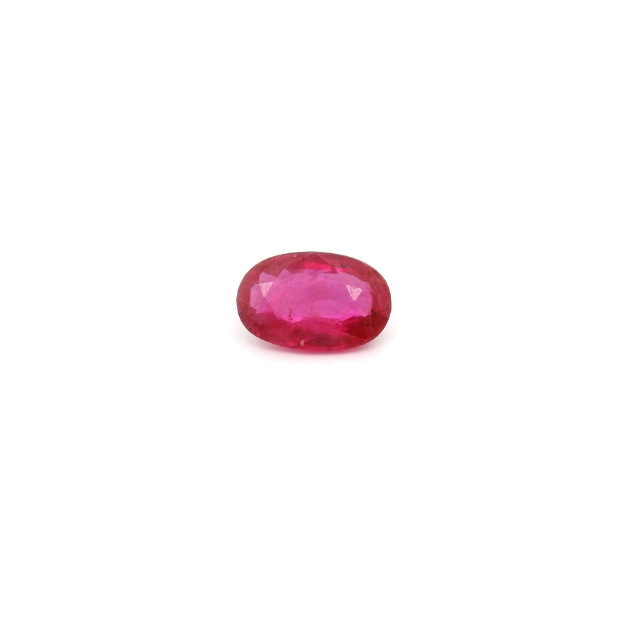 Oval Red Ruby 0.45ct loose gemstone