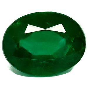Oval Green Emerald 2.86ct loose gemstone