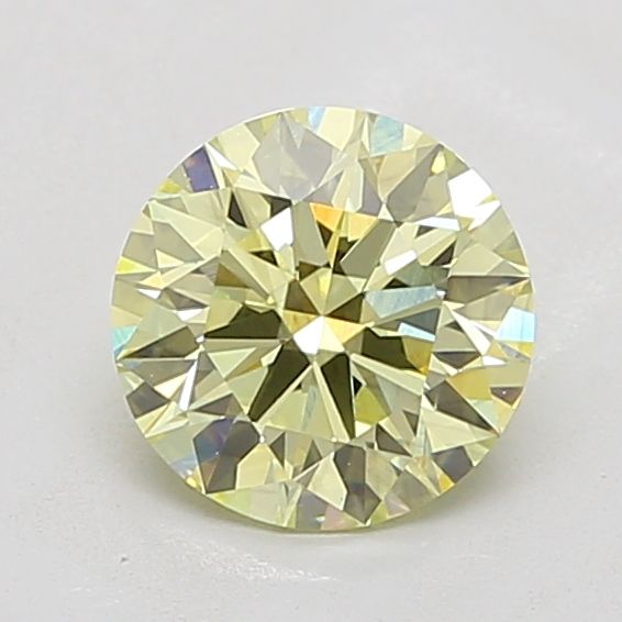 Round Fancy Light Yellow Lab-grown Diamond 1.64ct VVS2 loose diamond