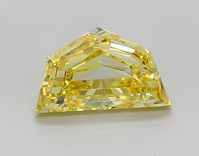 Pentagonal Fancy Yellow Lab-grown Diamond 1.38ct IF loose diamond