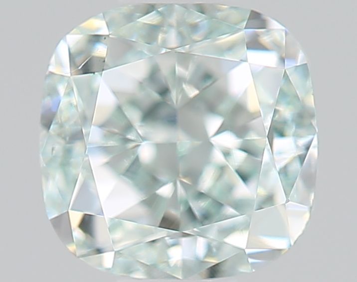 Cushion Fancy Blue Green Natural Diamond 0.58ct SI1 loose diamond