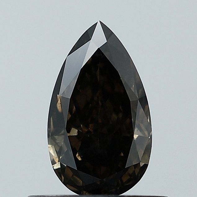 Pear Fancy Deep Black Lab-grown Diamond 0.63ct SI1 loose diamond