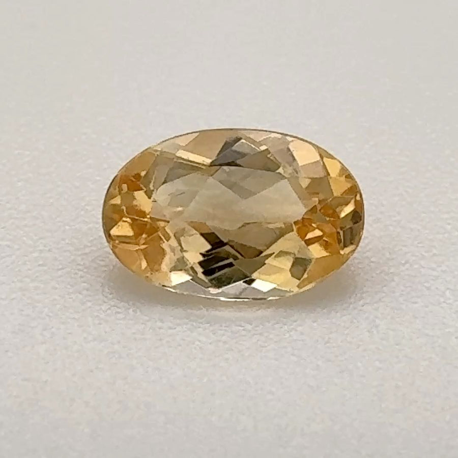 Oval Yellow Topaz 0.725ct loose gemstone