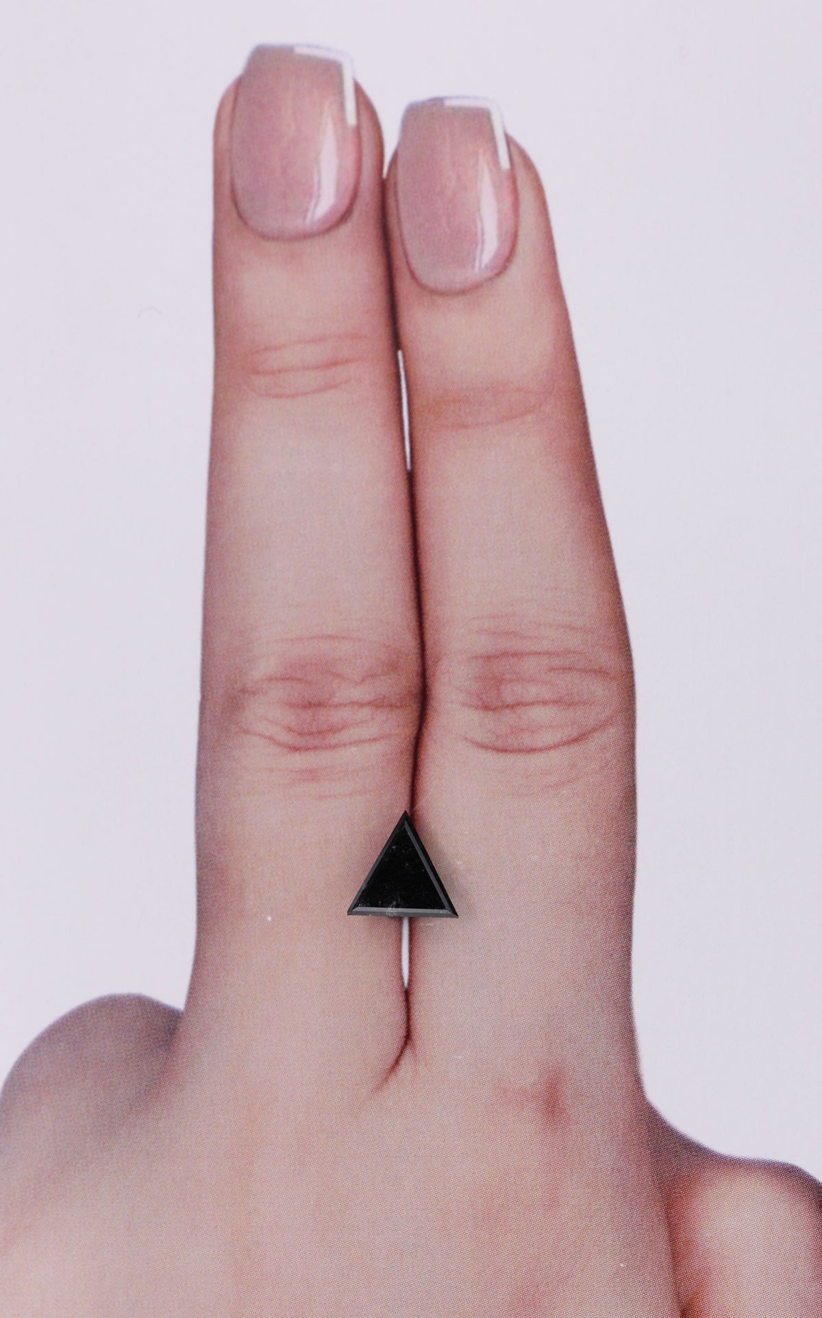 Triangular Fancy Black Natural Diamond 1.15ct VVS2 loose diamond