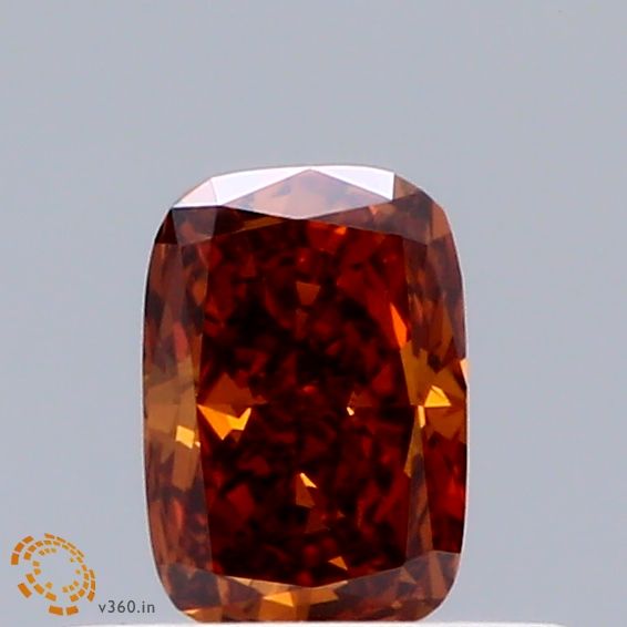 Cushion Fancy Deep Orange Lab-grown Diamond 0.33ct VVS2 loose diamond
