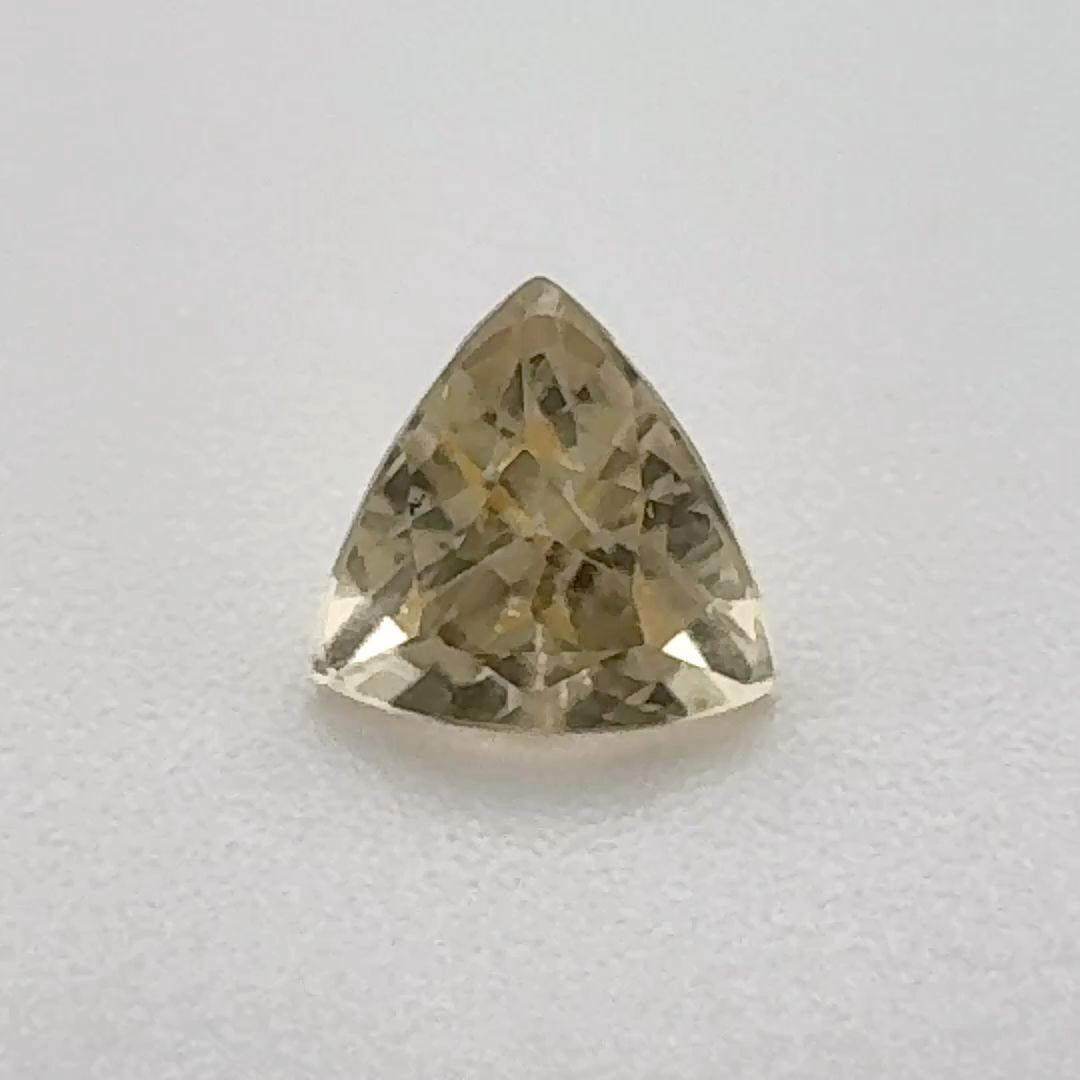 Trilliant Yellow Topaz 0.61ct loose gemstone