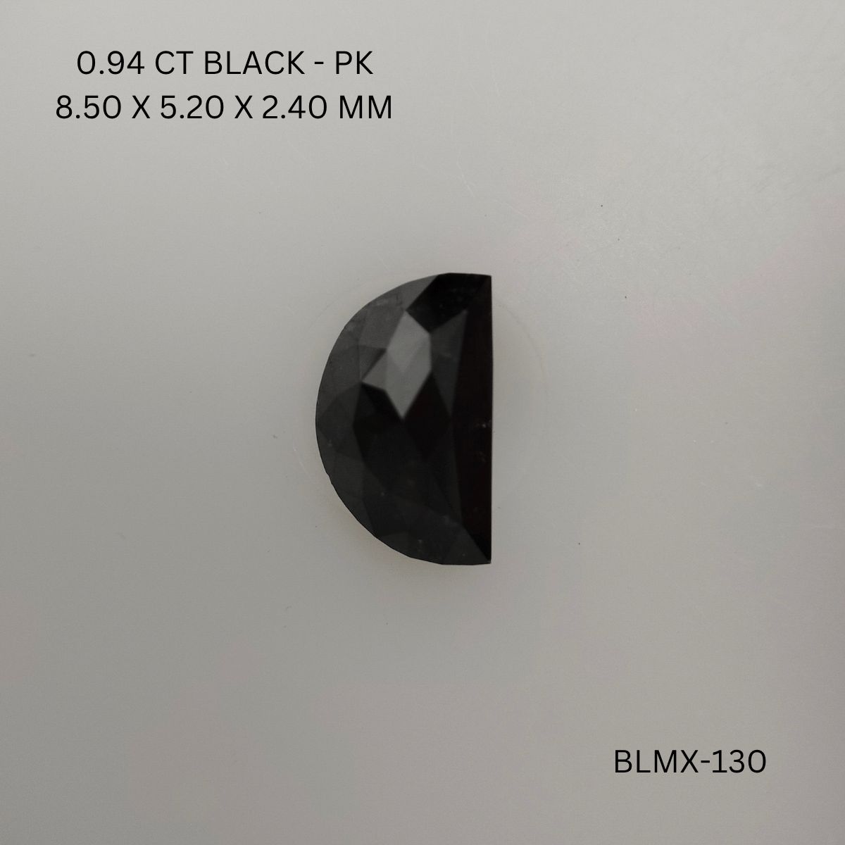 Half Moon Black Natural Diamond 0.94ct I1 loose diamond