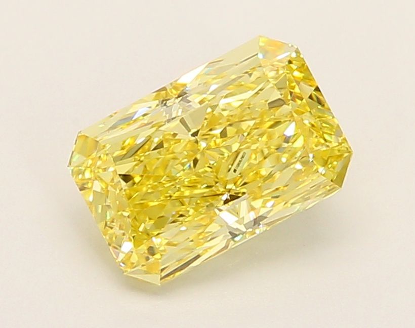 Radiant Fancy Intense Yellow Lab-grown Diamond 2.03ct VS1 loose diamond
