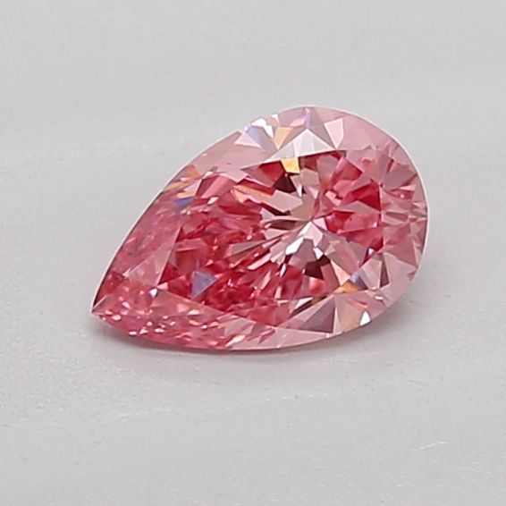 Pear Fancy Vivid Pink Lab-grown Diamond 0.51ct VS1 loose diamond