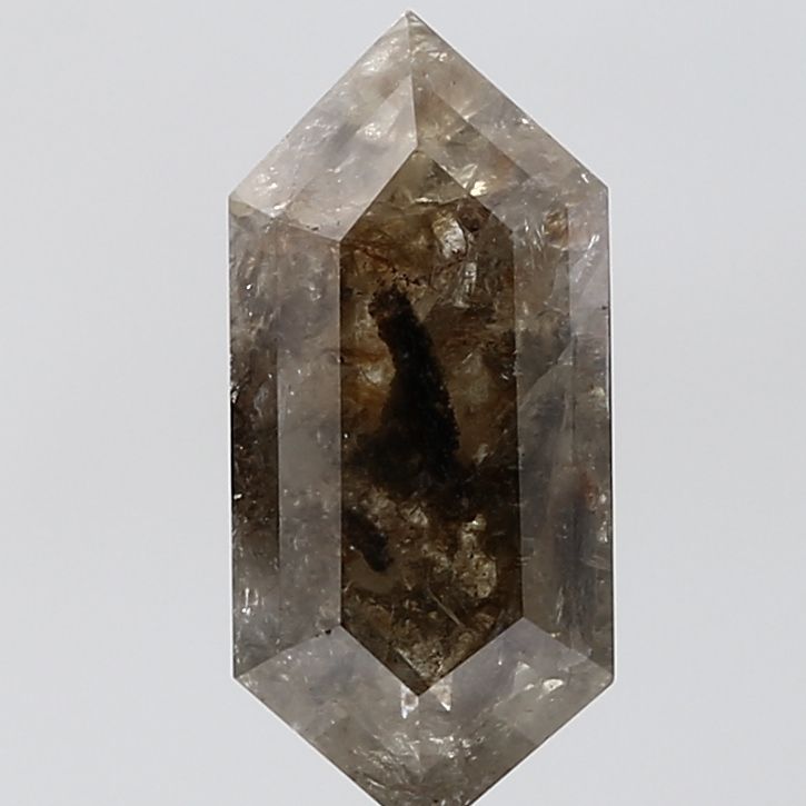Hexagonal Salt And Pepper Natural Diamond 2.4ct VS1 loose diamond