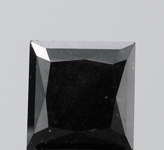 Princess Black Natural Diamond 2.18ct VS1 loose diamond