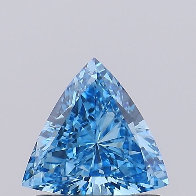 Triangular Fancy Vivid Blue Lab-grown Diamond 0.61ct VS1 loose diamond