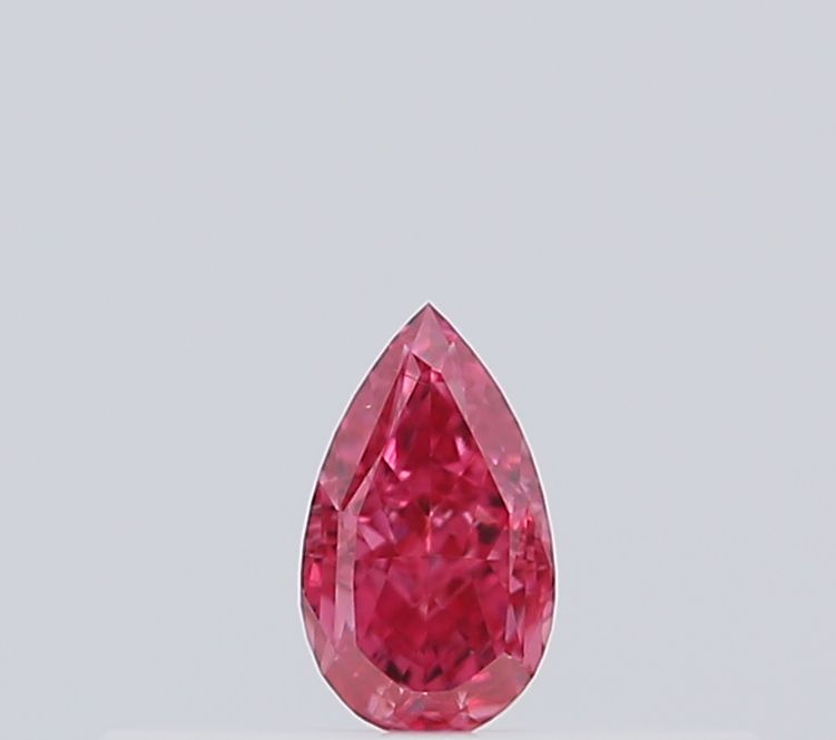 Pear Fancy Vivid Pink Natural Diamond 0.11ct loose diamond