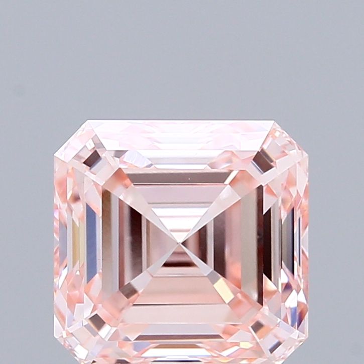 Square Emerald Fancy Intense Pink Lab-grown Diamond 3.04ct VVS2 loose diamond