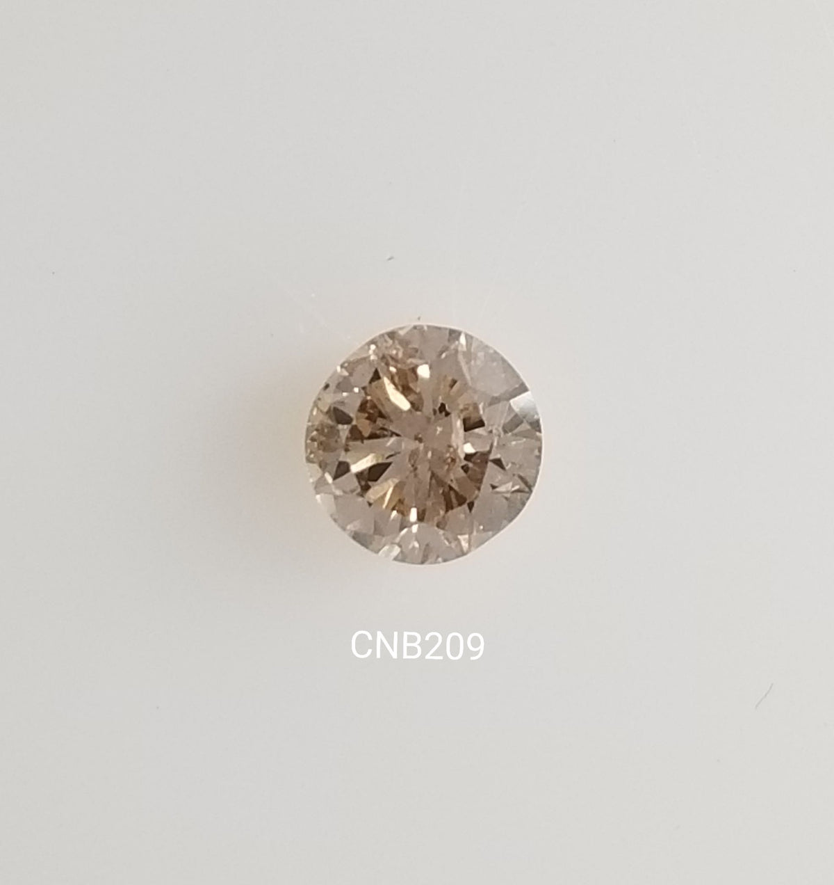 Round Fancy Light Brown Natural Diamond 0.67ct I1 loose diamond