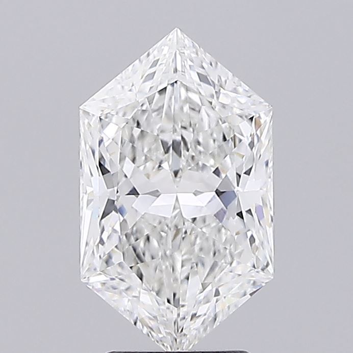 Hexagonal Lab-Grown Diamond 3.09ct E VVS1