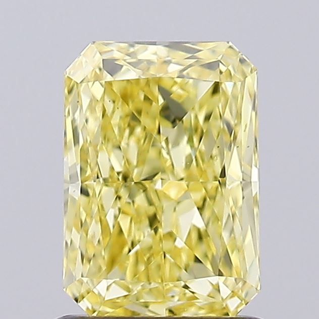 Radiant Fancy Intense Yellow Lab-grown Diamond 1.03ct VS1 loose diamond
