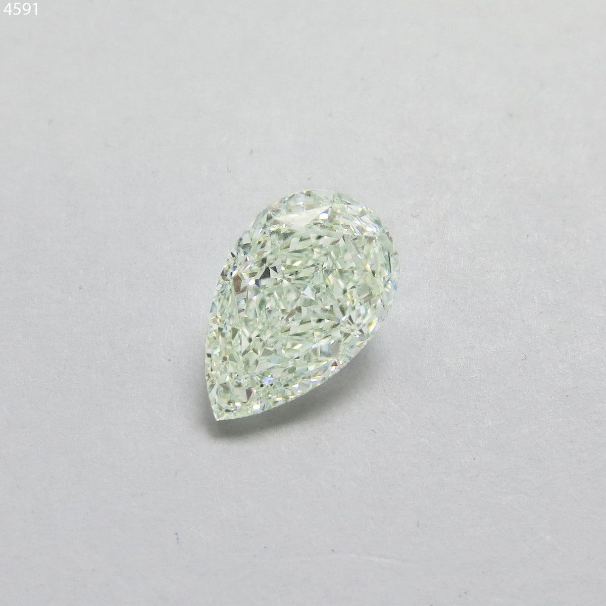 Pear Very Light Green Natural Diamond 2.41ct VS1 loose diamond