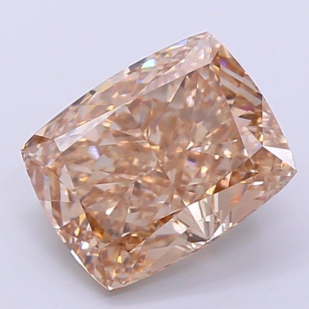 Cushion Fancy Light Brown Lab-grown Diamond 2.58ct VS1 loose diamond
