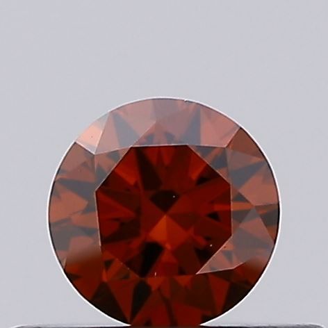 Round Fancy Deep Orange Lab-grown Diamond 0.25ct VVS2 loose diamond