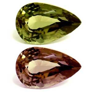 Pear Green Alexandrite 0.67ct loose gemstone