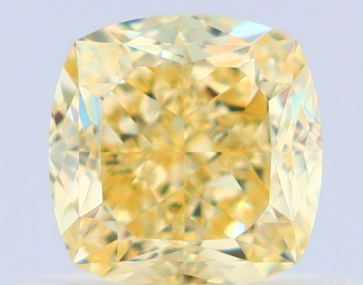 Cushion Fancy Yellow Natural Diamond 0.56ct VVS2 loose diamond