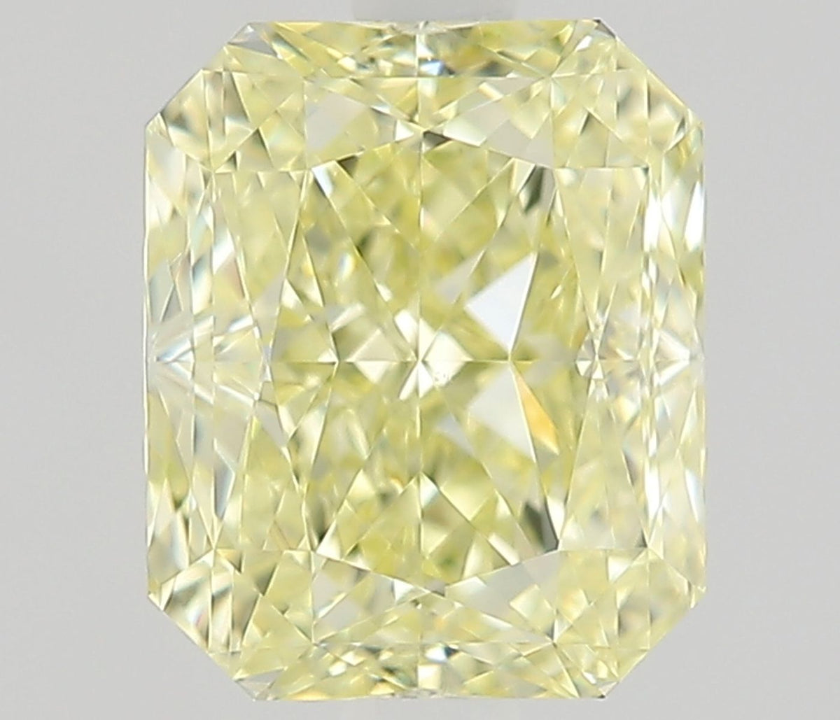 Radiant Fancy Light Yellow Natural Diamond 1ct VS1 loose diamond