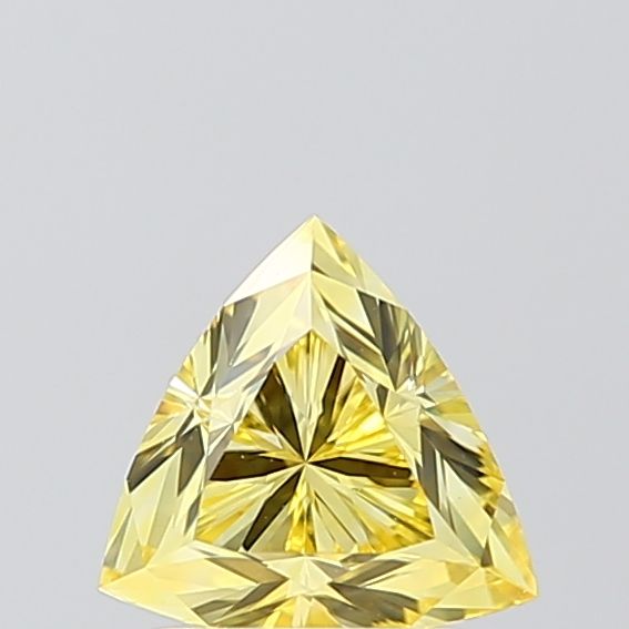 Triangular Fancy Intense Yellow Lab-grown Diamond 1.09ct VVS1 loose diamond