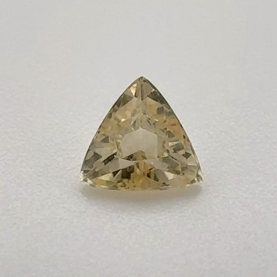 Trilliant Yellow Topaz 0.48ct loose gemstone