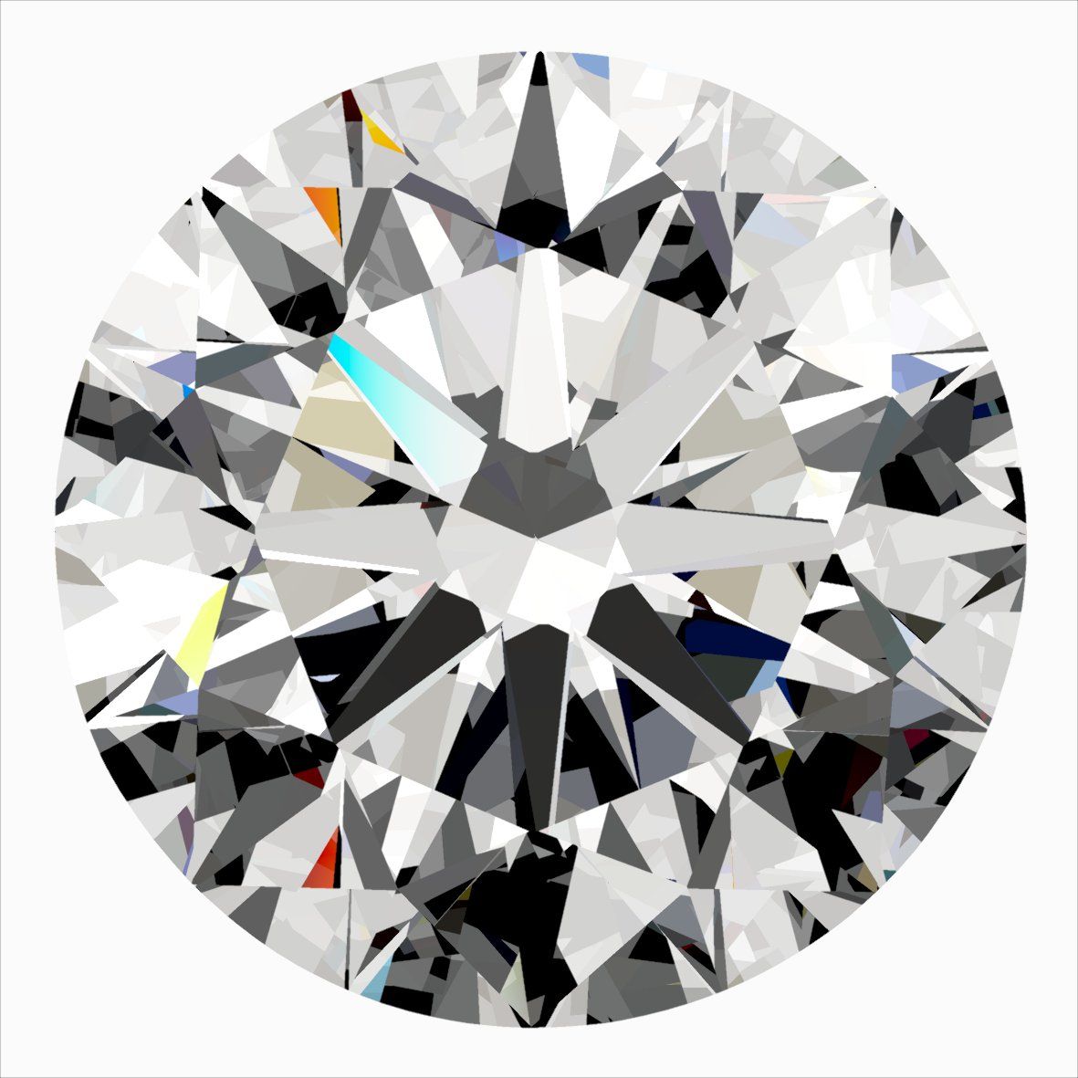 Round Natural Diamond 0.40ct F IF