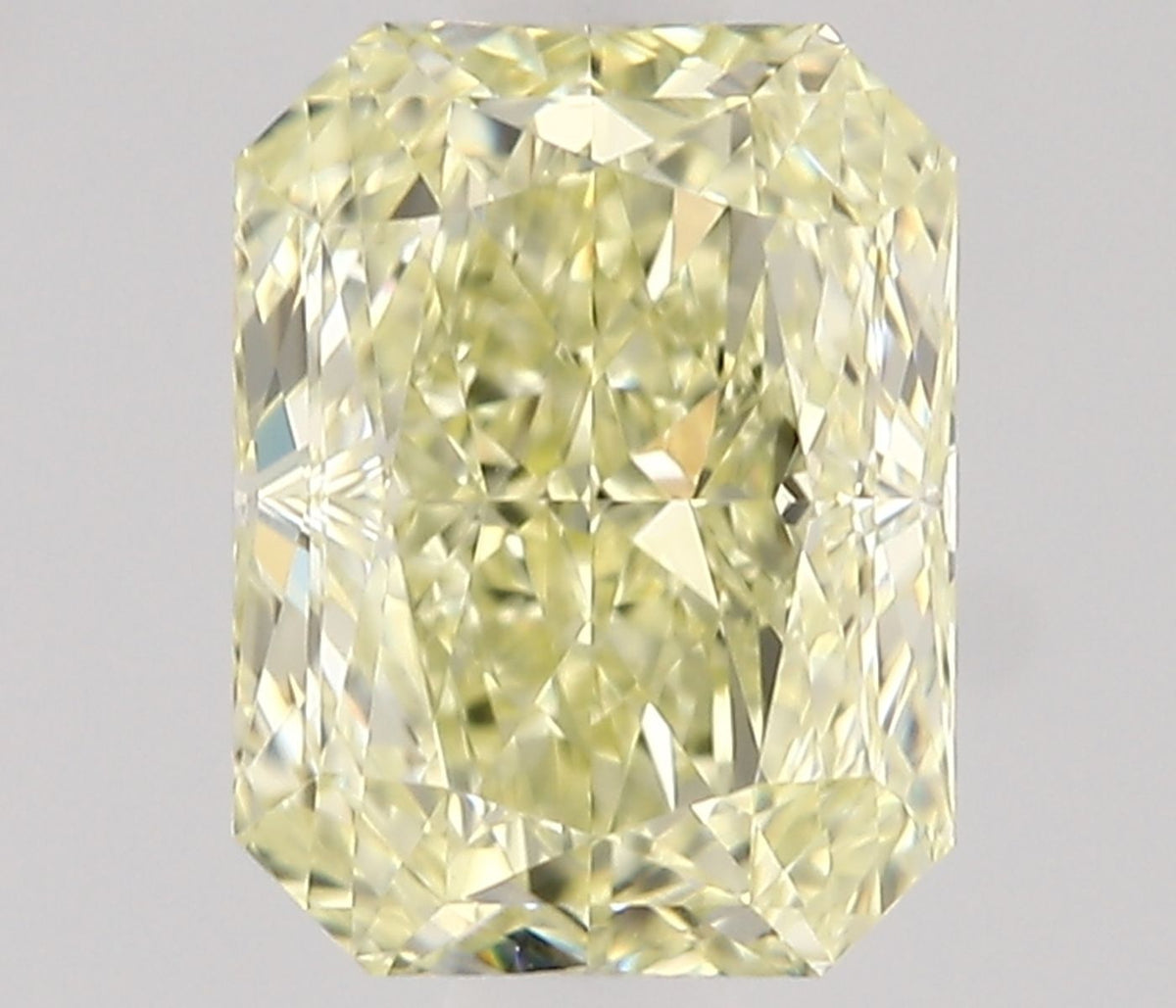 Radiant Fancy Light Yellow Natural Diamond 0.9ct VVS2 loose diamond