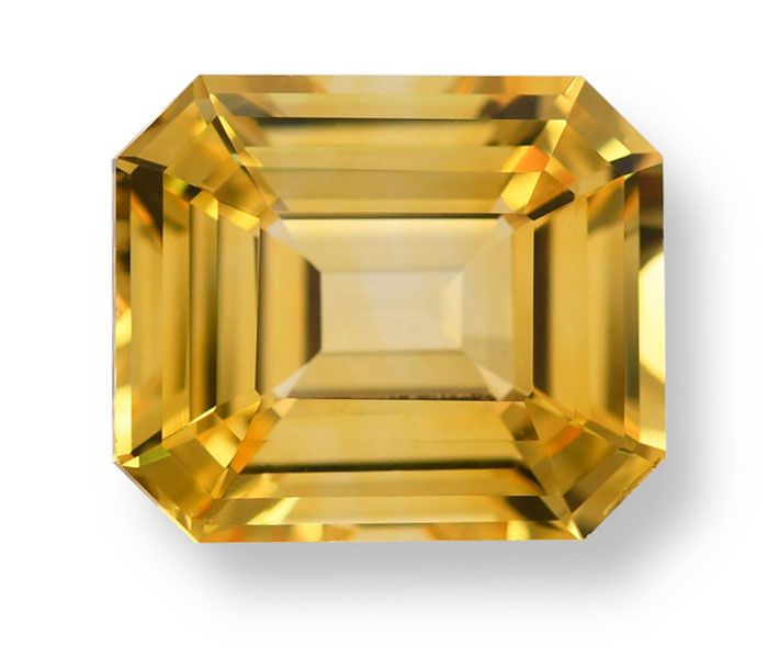 Emerald Yellow Sapphire 5.06ct loose gemstone