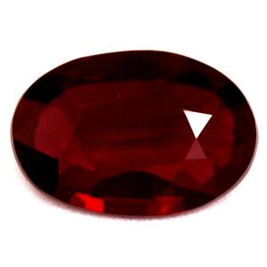 Oval Red Ruby 0.9ct loose gemstone