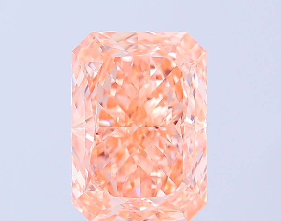 Radiant Fancy Pink Brown Lab-grown Diamond 4.6ct VVS2 loose diamond