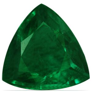 Trilliant Green Emerald 1.4ct loose gemstone