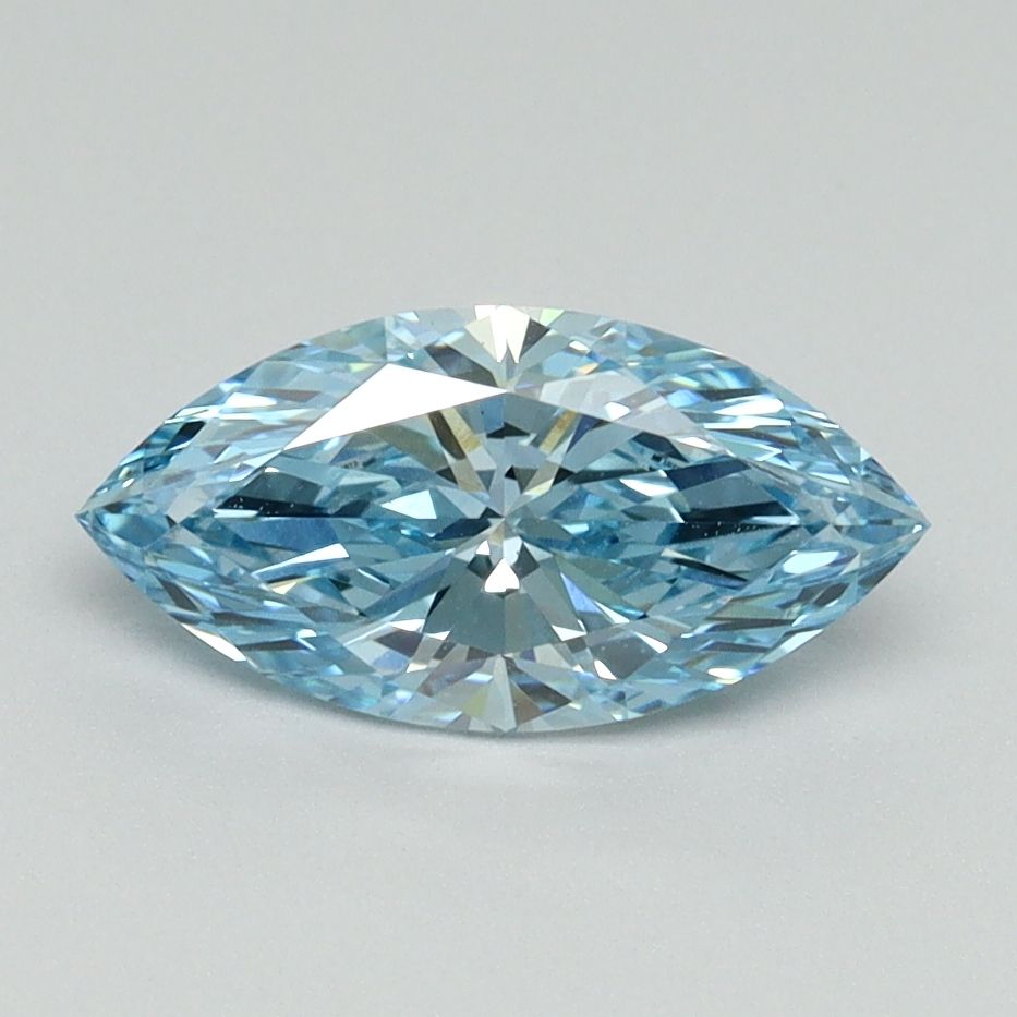 Marquise Fancy Vivid Blue Lab-grown Diamond 1.08ct VVS2 loose diamond