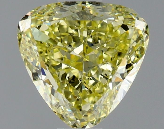 Triangular Fancy Yellow Natural Diamond 0.5ct SI1 loose diamond