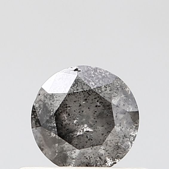 Round Salt And Pepper Natural Diamond 0.49ct VS1 loose diamond