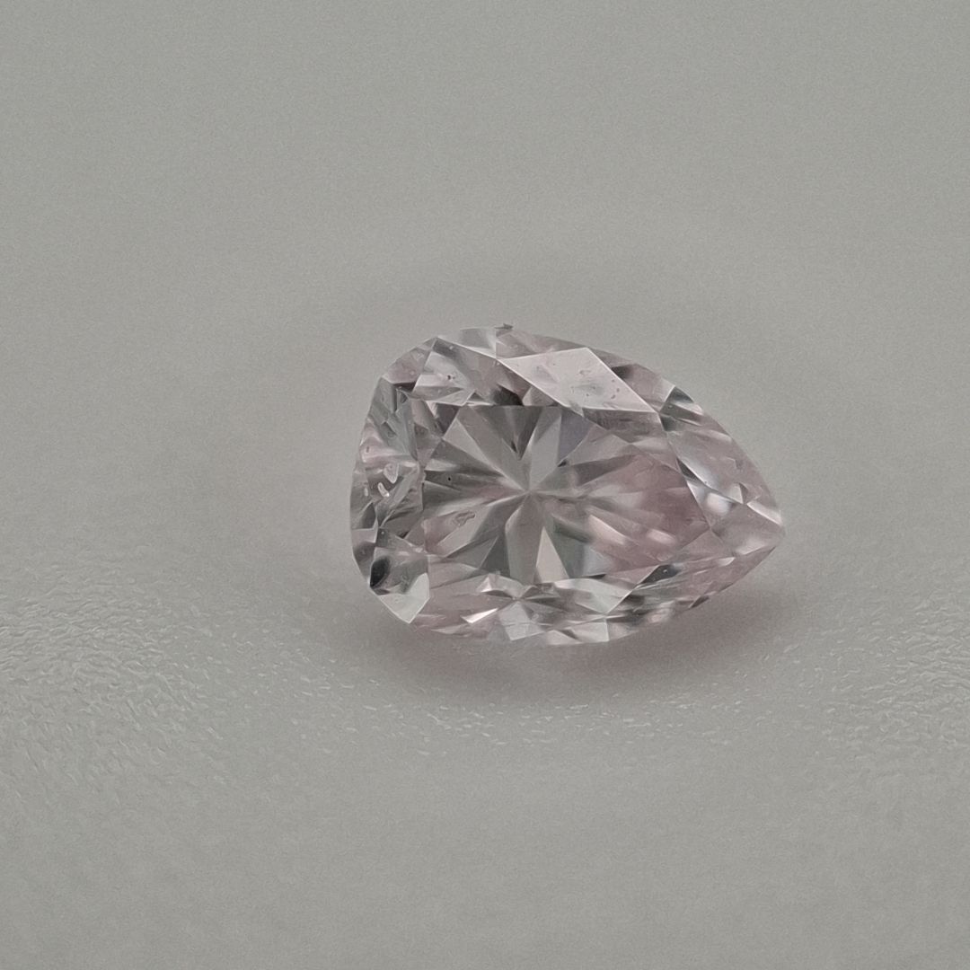 Pear Fancy Light Pink Natural Diamond 0.34ct SI2 loose diamond