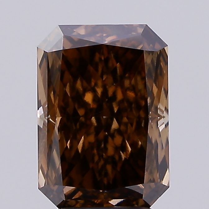 Radiant Fancy Brown Lab-grown Diamond 2.71ct VS1 loose diamond