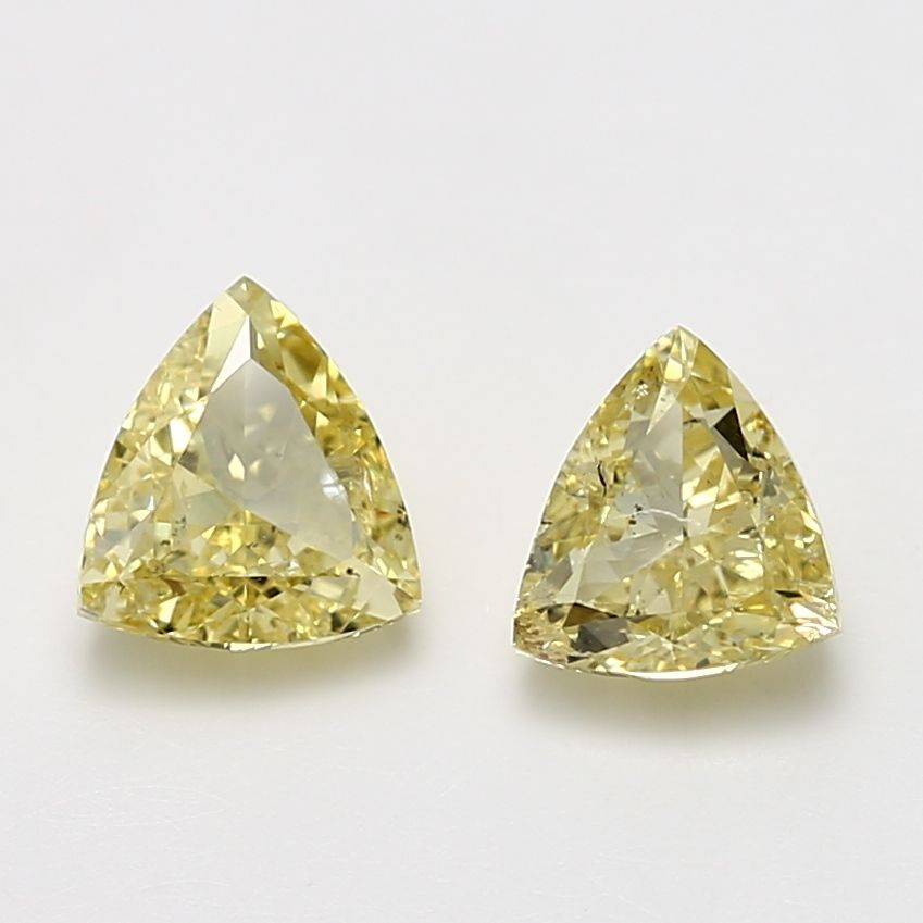 Triangular Fancy Yellow Natural Diamond 1.01ct SI2 loose diamond
